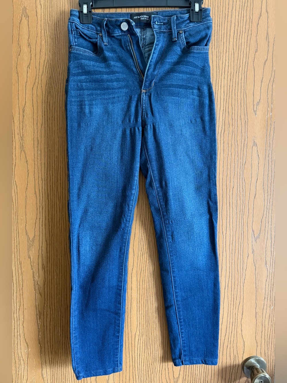 Just Black Women's Skinny Jeans in Deep Blue Wash